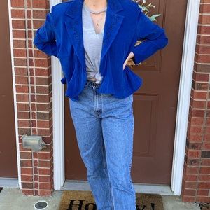 Blue Suede Blazer